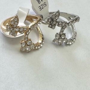 Women’s Butterfly Flower Ring